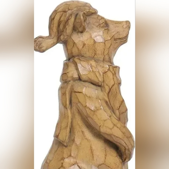 NEW Holiday Time Brown Bear Christmas Rustic Tabletop Farmhouse Decor 15.63" - Picture 4 of 5